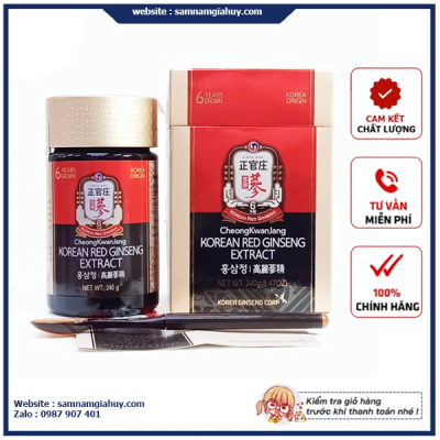 Cao Hồng Sâm Extract Jung Kwan Jang Hàn Quốc Hộp 240g