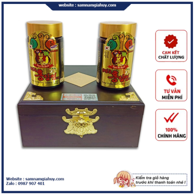 Cao Hồng Sâm Kanghwa Hàn Quốc Hộp gỗ 250g x 2 lọ