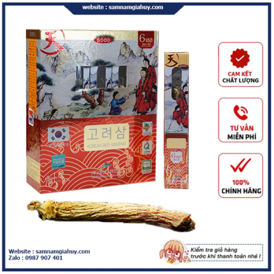 Hồng Sâm Củ Khô Daesan Hàn Quốc Hộp 10 củ x 30g