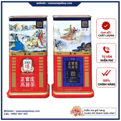 Hồng Sâm Củ Khô Jung Kwan Jang Hộp 37.5g