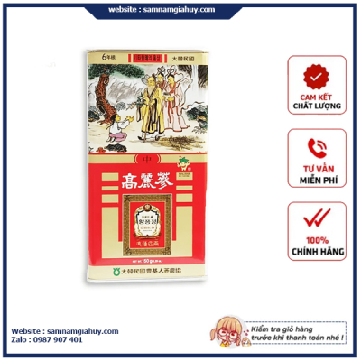 Hồng Sâm Củ Khô Punggi Hàn Quốc Hộp 150g