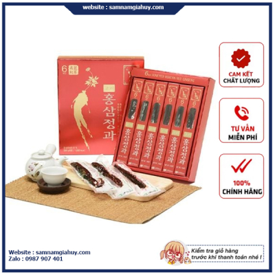 Hồng sâm củ tẩm mật ong KGS 300g Hàn Quốc – Hộp 6 củ