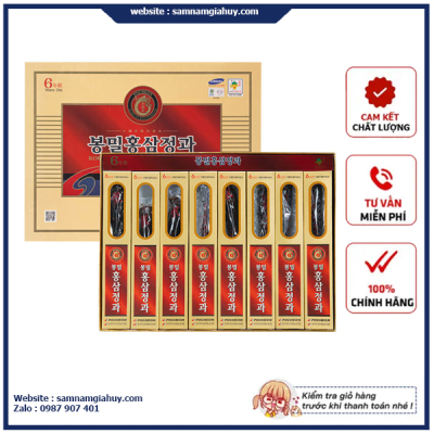 Hồng sâm nguyên củ tẩm mật ong 300g Pocheon