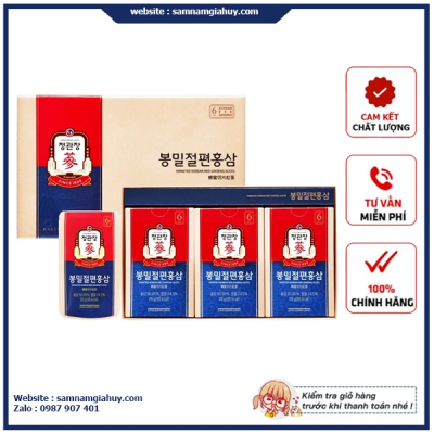 Hồng sâm thái lát tẩm mật ong KGC 6 gói x 20g