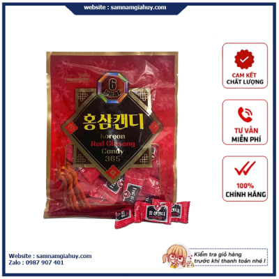 Kẹo Hồng Sâm Hàn Quốc 365 – Gói 200g