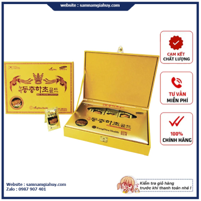 Nước Đông Trùng Hạ Thảo Hàn Quốc KangHwa hộp vàng 60 gói x 30ml