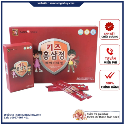 Nước Hồng Sâm Baby SangA Hàn Quốc – Hộp 30 gói dành cho trẻ em
