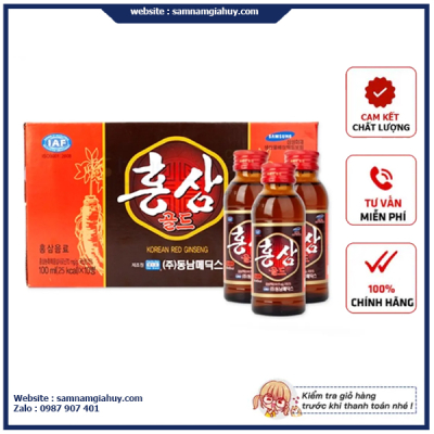 Nước Hồng Sâm Hàn Quốc Hộp 10 chai x 100ml
