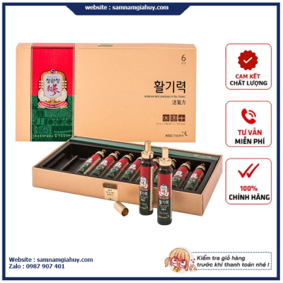 Nước Hồng Sâm Hwal Gi Ruk Jung Kwan Jang Hàn Quốc Hộp 10 ống x 20ml