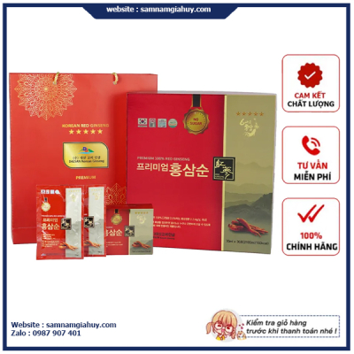 Nước Hồng Sâm Không Đường Daesan Hàn Quốc Hộp 70ml x 30 gói