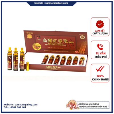 Nước Hồng Sâm Nhung Hươu KGS Hàn Quốc Hộp 10 ống x 20ml