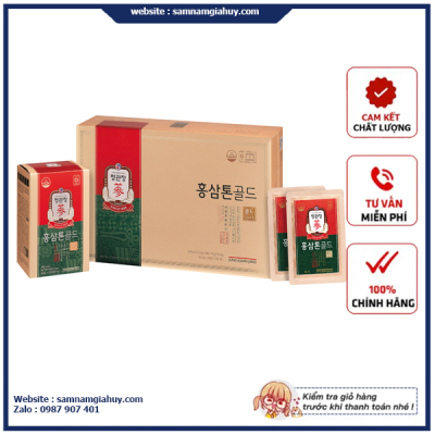 Nước Hồng Sâm Tonic Gold Jung Kwan Jang Hàn Quốc Hộp 40ml x 30 gói