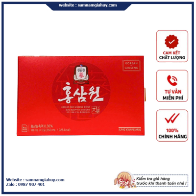 Nước Hồng Sâm Won Jung Kwan Jang Hộp 5 gói x 70ml