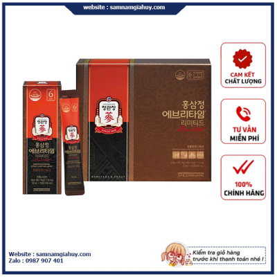 Nước Tinh Chất Địa Sâm Jung Kwan Jang Extract Limited Hộp 30 gói x 10ml