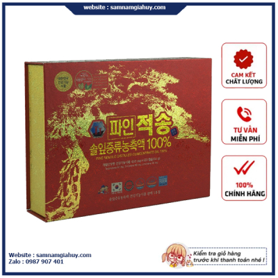 Tinh dầu thông đỏ chính phủ Hàn Quốc mẫu mới hộp 120 viên