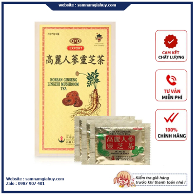 Trà Hồng Sâm Linh Chi Bio Hàn Quốc Hộp 300g