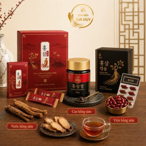 Các dạng hồng sâm phổ biến