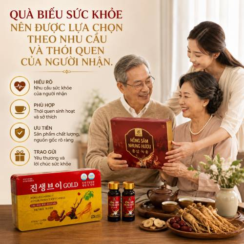 Hồng sâm nhung hươu dùng làm quà biếu sức khỏe