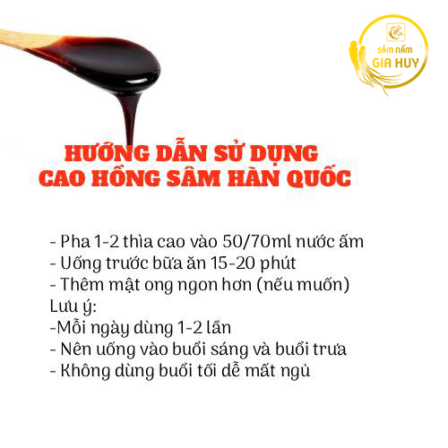 Cách dùng cao hồng sâm Hàn Quốc đúng cách