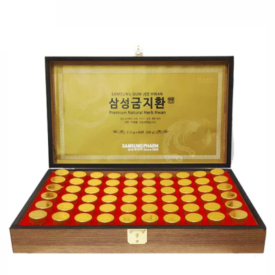 Viên an cung ngưu hoàng hoàn Hàn Quốc hộp gỗ 3.75g x 60 viên