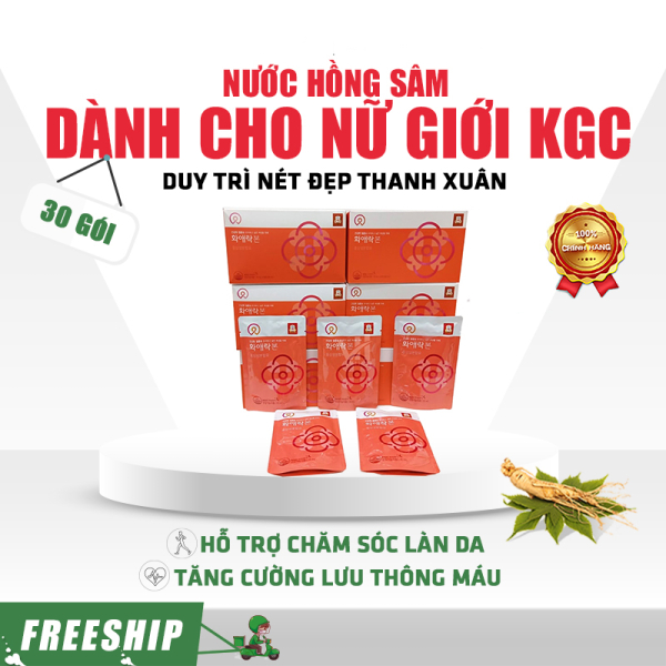 Nước hồng sâm dành cho nữ giới KGC – Duy trì nét đẹp thanh xuân